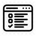 Survey Feedback Checklist Icon