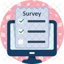 Online Survey Questionnaire Research Icon