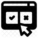 Online Survey Website Form Icon