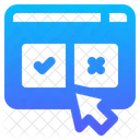 Online Survey Website Form Icon