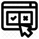 Online Survey Website Form Icon