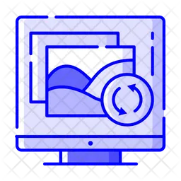 Online Sync Images  Icon