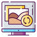 Online Sync Images  Icon