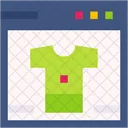 Online T Shirt Web Browser Shirt Icon