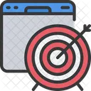Online Target Online Goal Targets Icon
