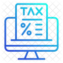 Online Tax Business Finance Icon