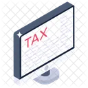 Online Tax Digital Tax Tax Payment Icon