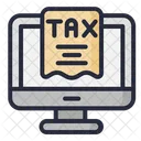 Online Tax Bill Tax Monitor Icon