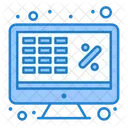 Online Tax Account Sheet Excel Sheet Icon