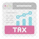 Online Tax Graph  Icon