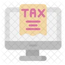 Online Tax Bill Tax Monitor Icon