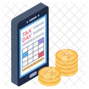Online Taxes Pay  Icon