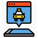 Online Taxi Booking Icon