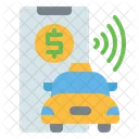 Online Taxi Payment  Icon