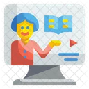 Online Teaching Teaching Lecture Icon