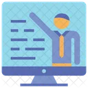 Online Teaching Online Education Online Learning Icon