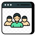 Online Team Group People Icon