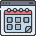 Kalender Website Zeitplan Icon