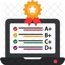 Online Test Grade  Icon