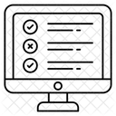 Online Business Exam Icon