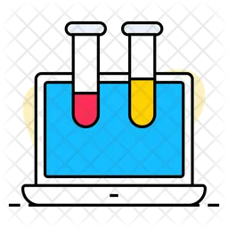 Online Test tube  Icon