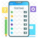Online Testing Online Questionnaire Mobile Checklist Icon