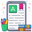 Online Text Online Learning Online Education Icon