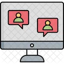 Online texting  Icon