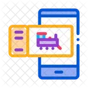Electronic Train Ticket Icon