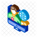 Online Computer Guide Icon