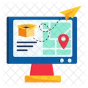 Online Tracking Order Tracking Delivery Location Icon