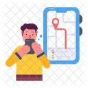 Online Tracking Mobile Tracking Location Tracking Icon