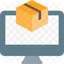 Online Tracking Online Delivery Package Icon