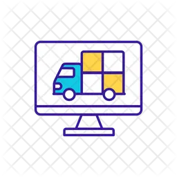 Online tracking for truck order delivery  Icon