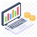 Data Analytics Online Trading Online Analysis Icon