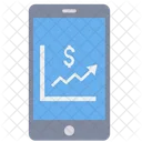Online Trading Graph Growth Icon