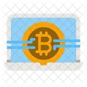 Online Trading Bitcoin  Icon