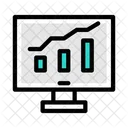 Online Trading Graph  Icon