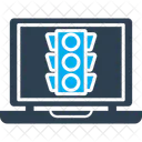 Online Traffic Signal Drive Signal Icon