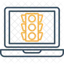 Online Traffic Signal Drive Signal Icon