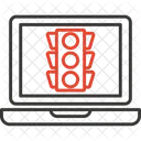Online Traffic Signal Drive Signal Icon