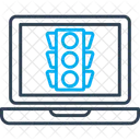 Online traffic signal  Icon