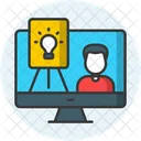 Online Training Online Education Virtual Learning Icon