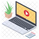 Online Training Video Video Tutorial Video Guide Icon
