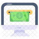 Online Transaction Online Money Withdrawal Icon