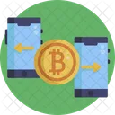 Bitcoin Mobile Phone Cryptocurrency Icon