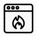 Web Viral Fire Icon