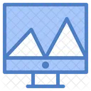 Online Triangle Chart Online Analysis Online Analytics Icon