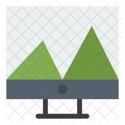 Online Triangle Chart  Icon