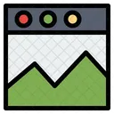 Online Triangle Chart  Icon